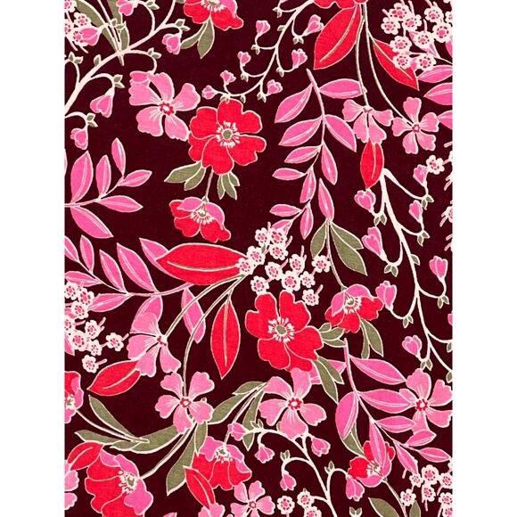 Draper James Patty Viney Floral Long Sleeve Midi Dress Women's Size S - Picture 9 of 9